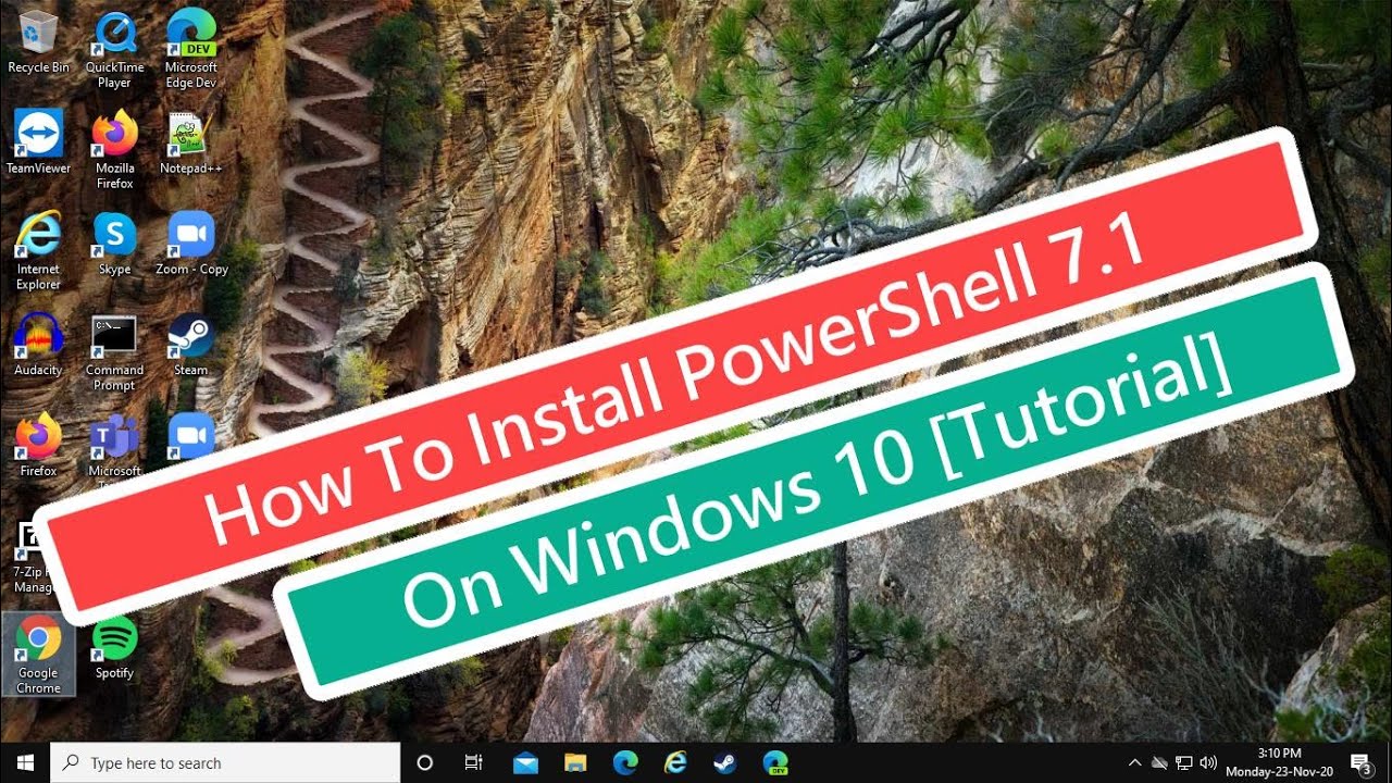 Instalar PowerShell 7.1 en Windows 10