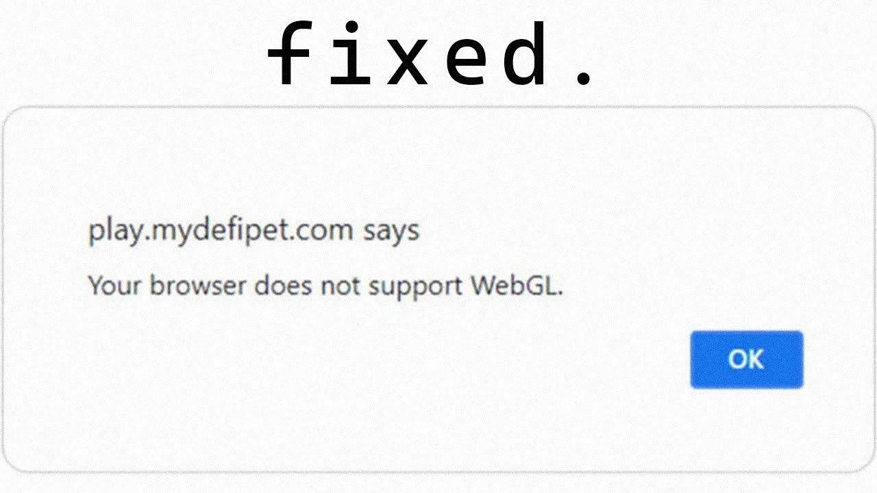 Cómo solucionar: Tu navegador no admite WebGL en Windows