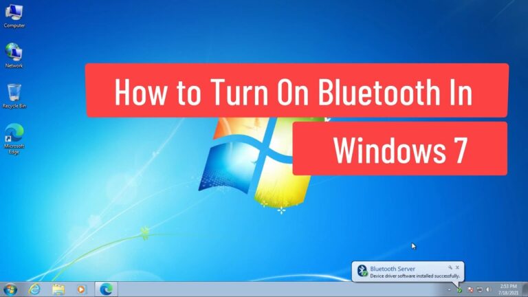 как включить bluetooth на ноутбуке acer windows 7