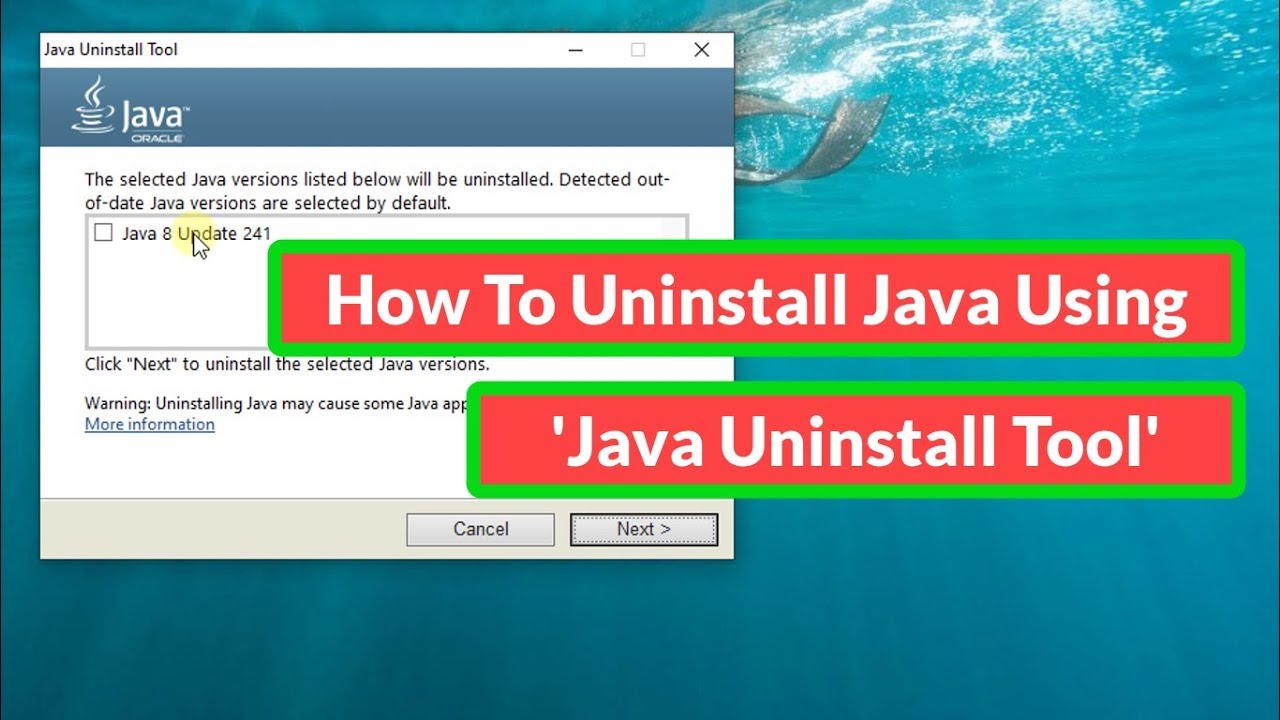 Desinstalar Java con la herramienta de desinstalación de Java: tutorial completo
