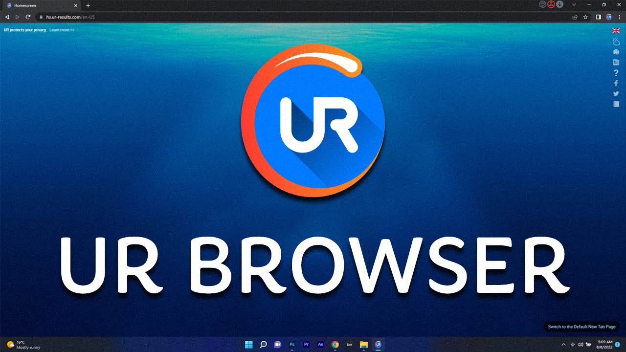 Descargar e instalar UR Browser en Windows 10/11: Método súper simple en 2022.