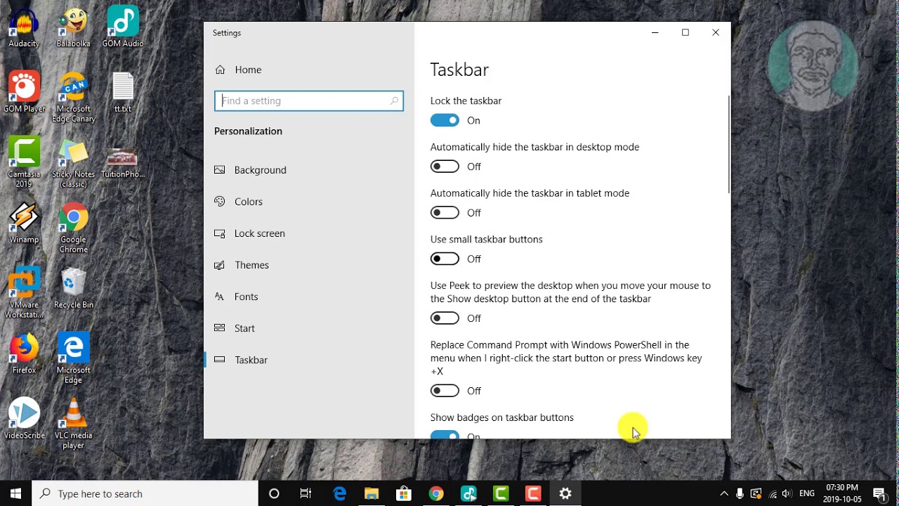 Enable or Disable Use Small Taskbar Buttons in Windows 10