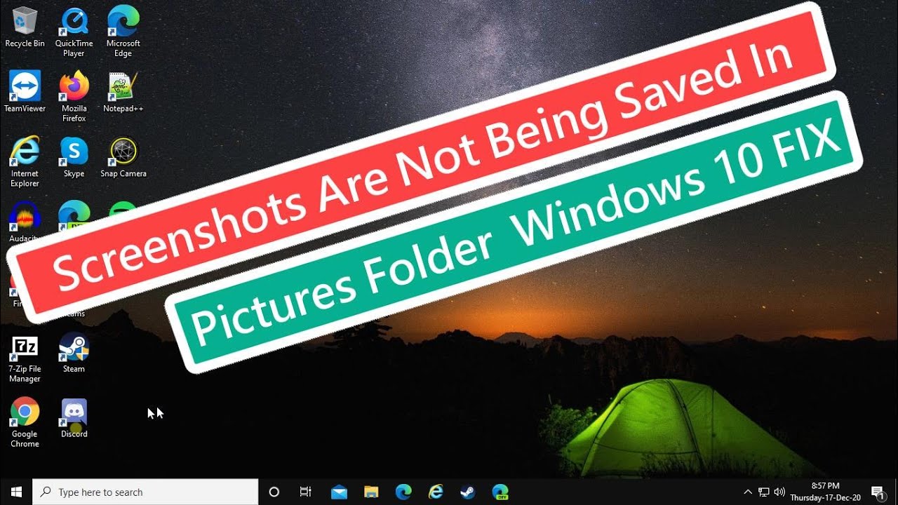 No se guardan las capturas de pantalla en la carpeta de Imágenes de Windows 10: solución
