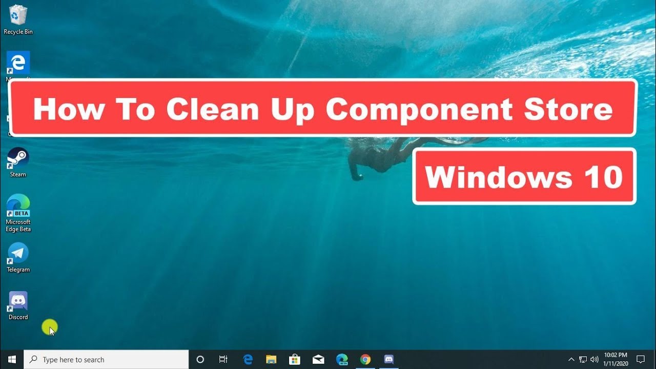 Limpieza de Component Store en Windows 10: tutorial en video