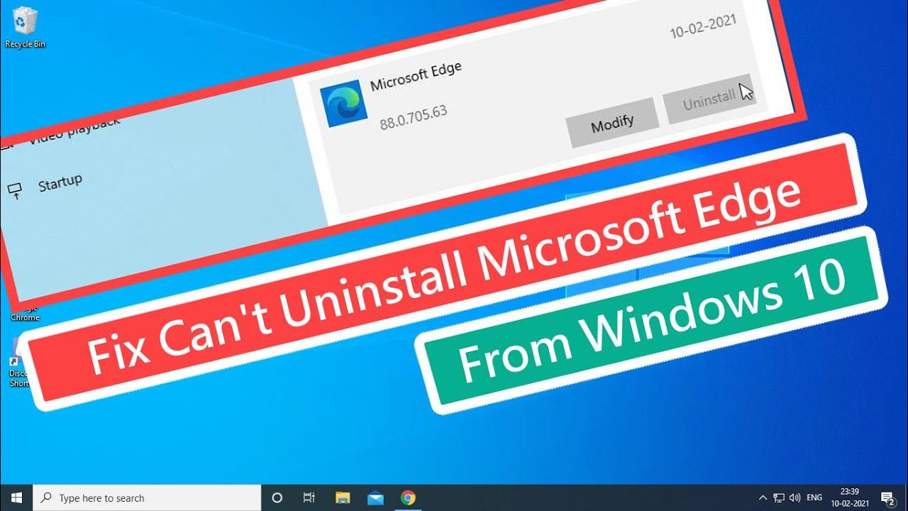 Consejo: Simplifica el título para que sea más legible y conciso. Por ejemplo: Solución para desinstalar Microsoft Edge en Windows 10