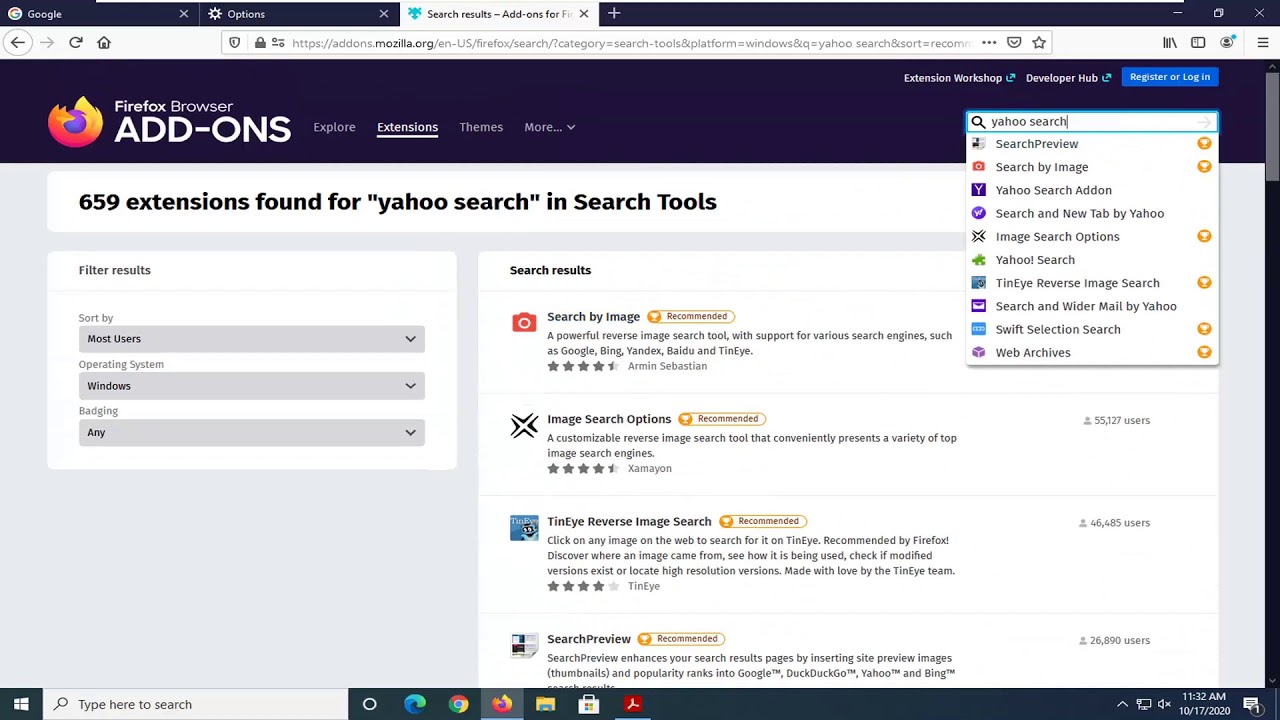 «Cambiar motor de búsqueda en Firefox: tutorial»