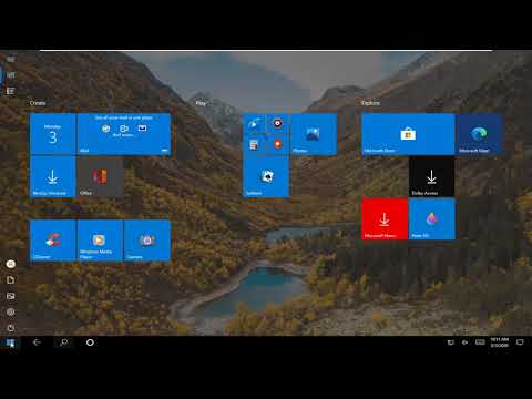 «Recuperar los azulejos de escritorio normales en Windows 10»