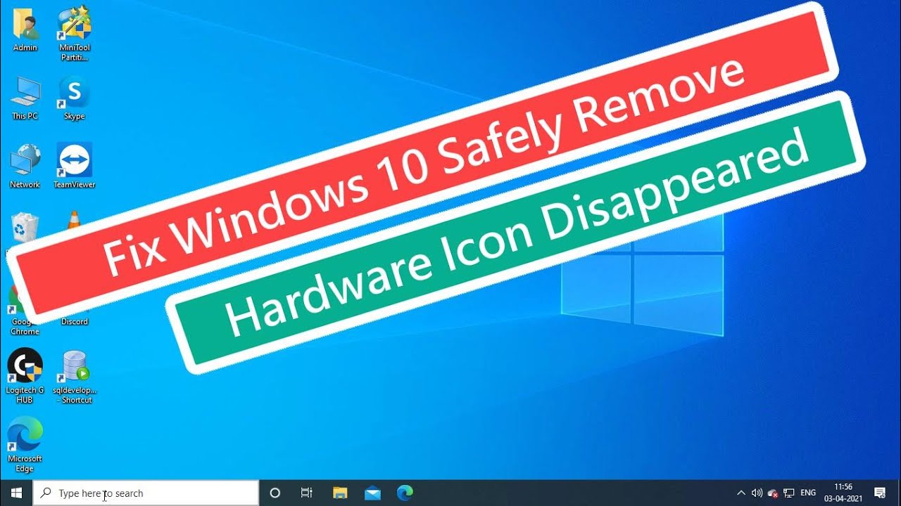 Solución para desaparición del icono de remove hardware en Windows 10