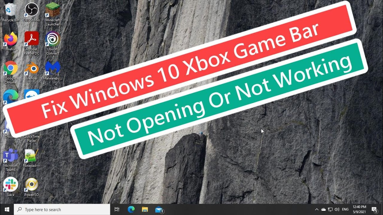 Solución para Windows 10: Xbox Game Bar no se abre o no funciona