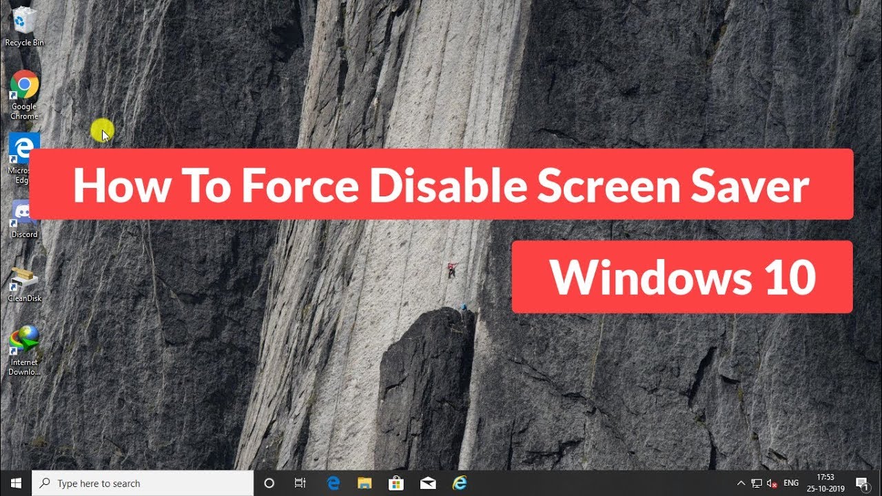 Desactivar forzadamente el protector de pantalla en Windows 10 [Tutorial]