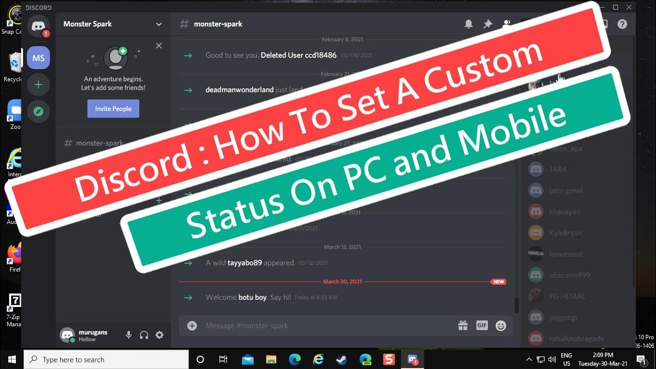 Discord: Cambiar estado personalizado en PC y móvil