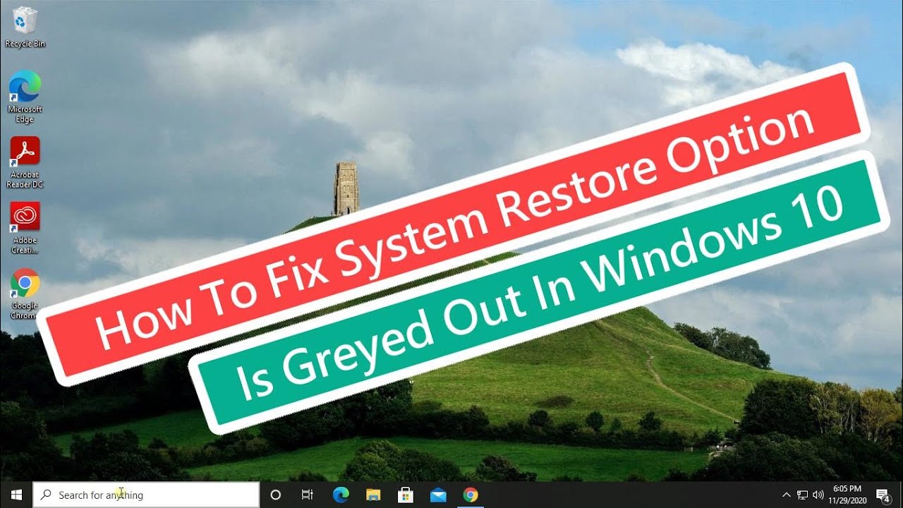 Habilitar Restaurar sistema en Windows 10 – Tutorial