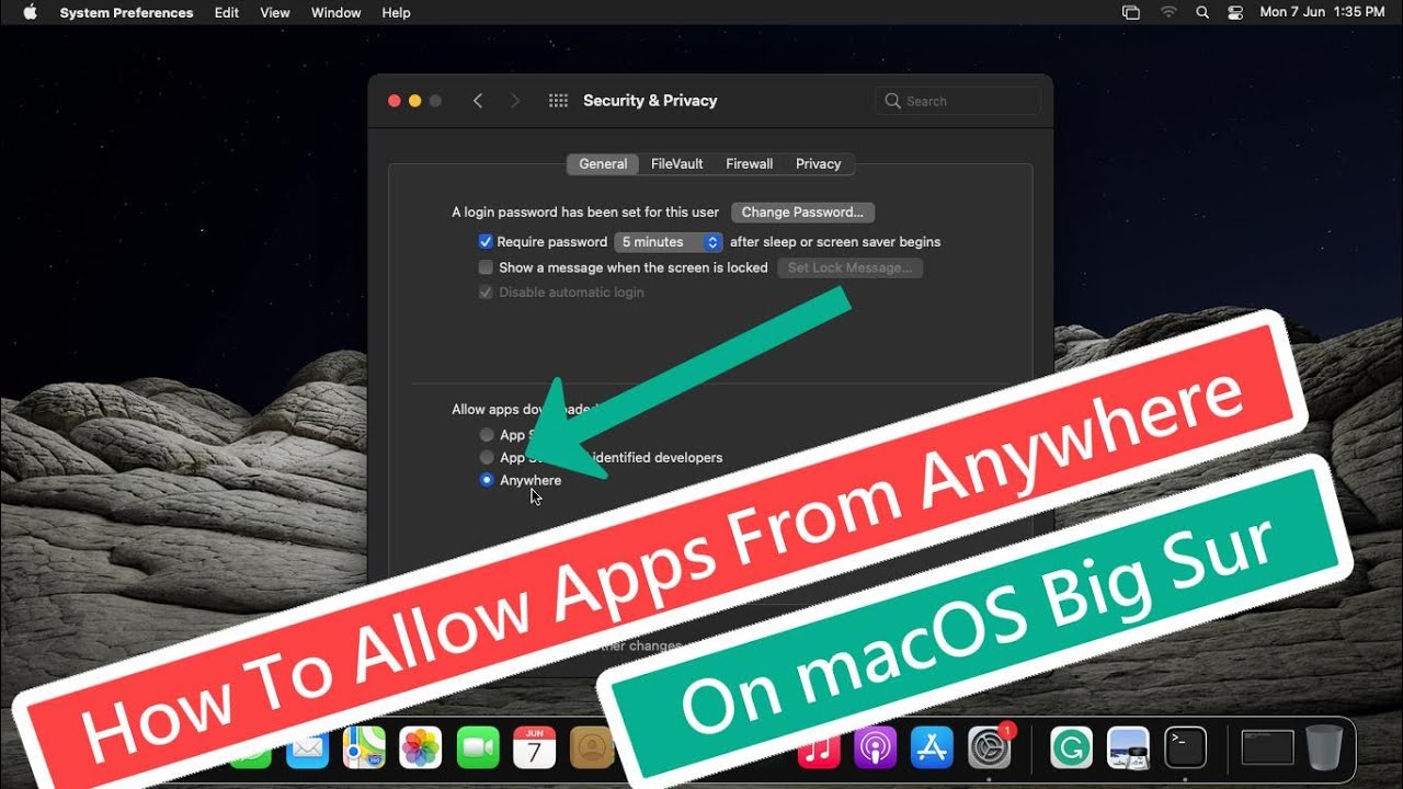 Permitir apps de cualquier origen en macOS Big Sur