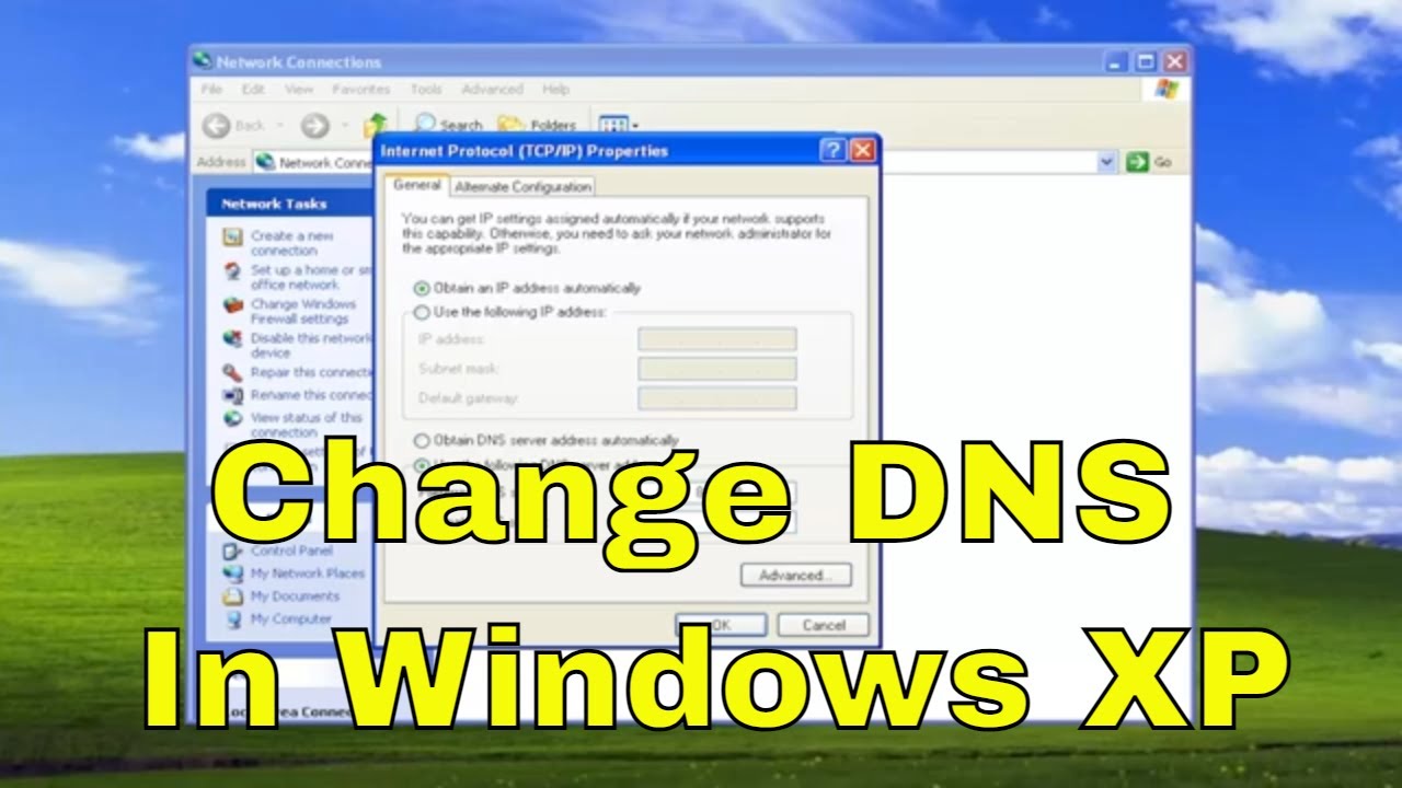 «Cómo cambiar los servidores DNS en Windows XP»