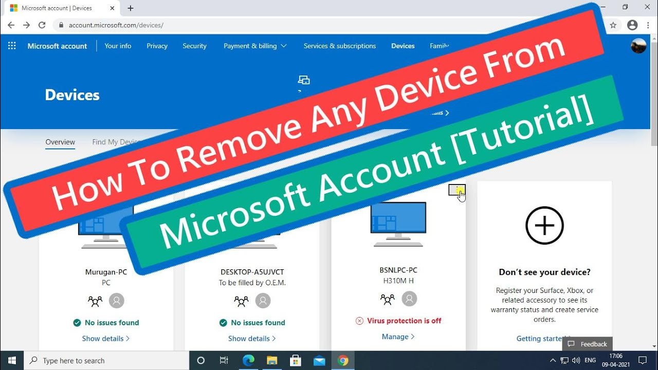 Eliminar dispositivo de cuenta Microsoft: Tutorial paso a paso