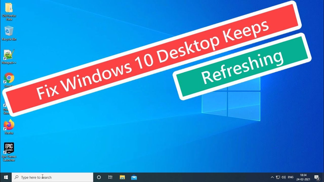 Solución para el problema de Windows 10 Desktop que se actualiza constantemente