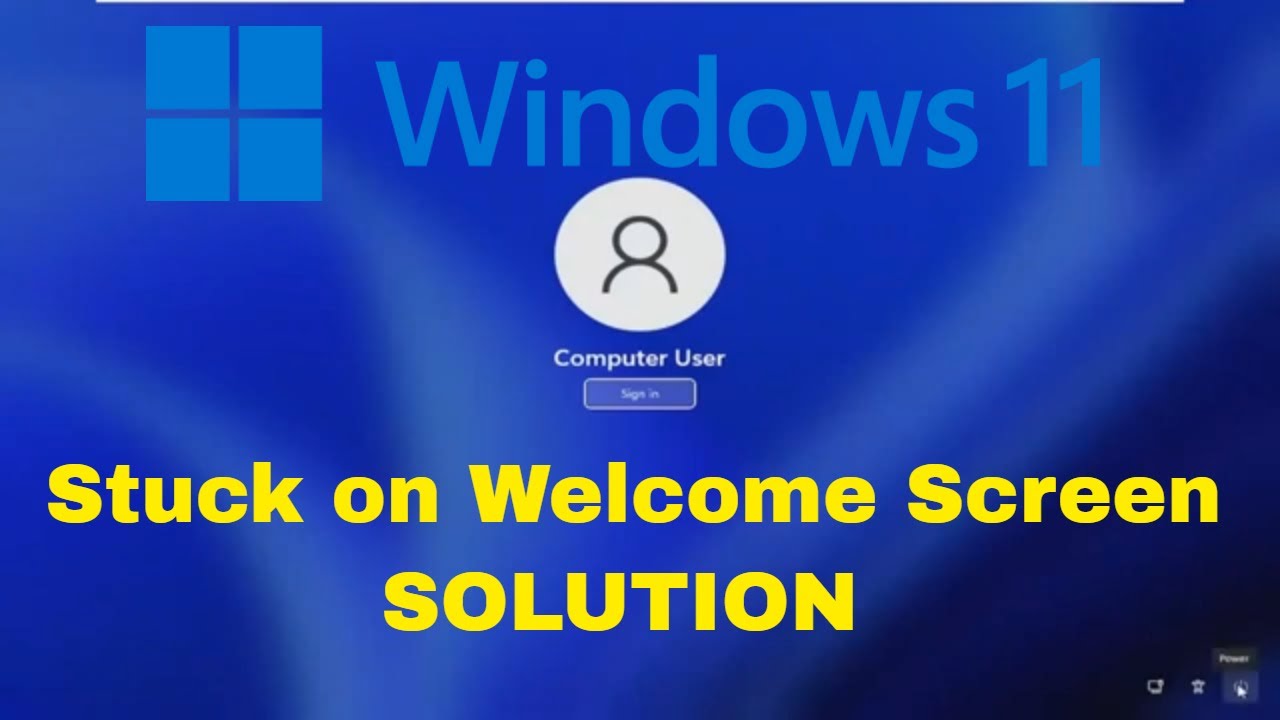 «Solución pantalla de bienvenida atascada en Windows 11»