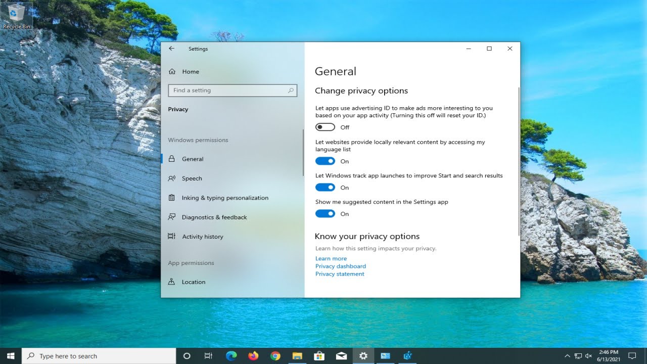 Desactivar el desplazamiento automático en Windows 10.