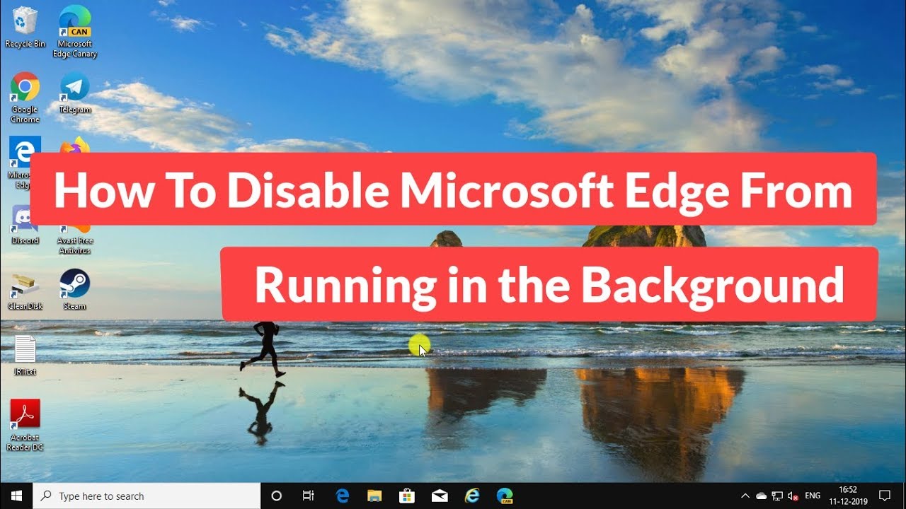 Cómo deshabilitar Microsoft Edge en segundo plano [Tutorial]