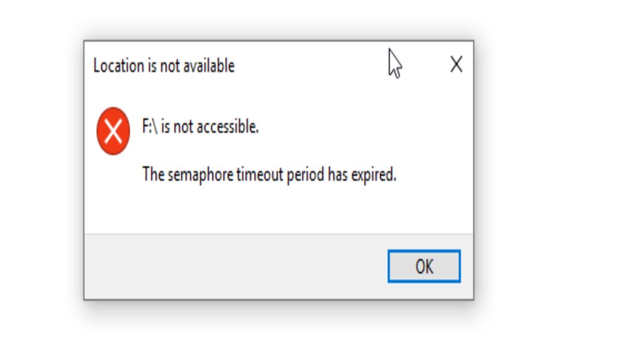 «Solución para el error 0x80070079: El período de tiempo del semáforo ha expirado»