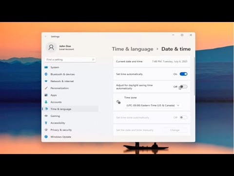 Turn on/off Daylight Savings Time in Windows 11 [Tutorial]