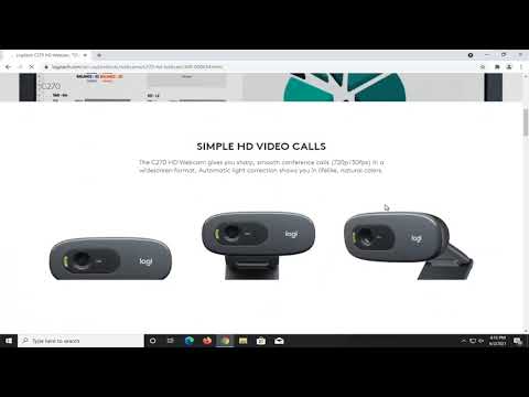 «Instalar controlador Logitech HD Webcam C270 en Windows y Mac»