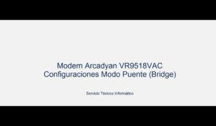 Cómo configurar modem arnet en modo bridge
