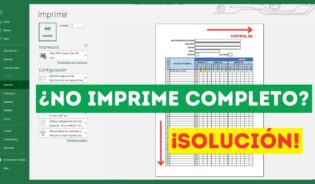 Solución para configurar página en Excel