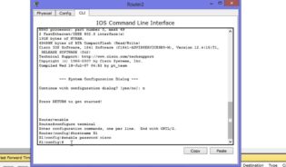 Comandos basicos para configurar un router en packet tracer