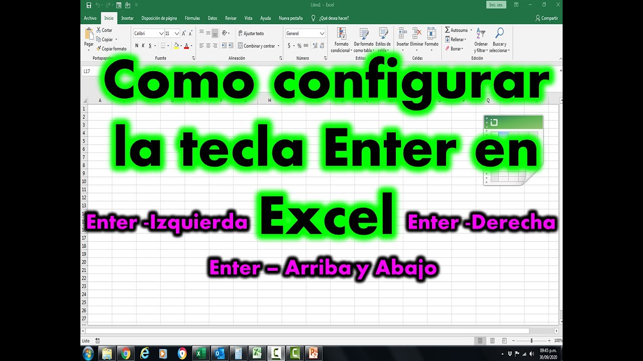 C mo configurar el enter en excel mundowin