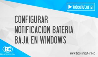 Cómo configurar aviso de bateria baja