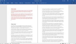 Configurar salto de sección en Word