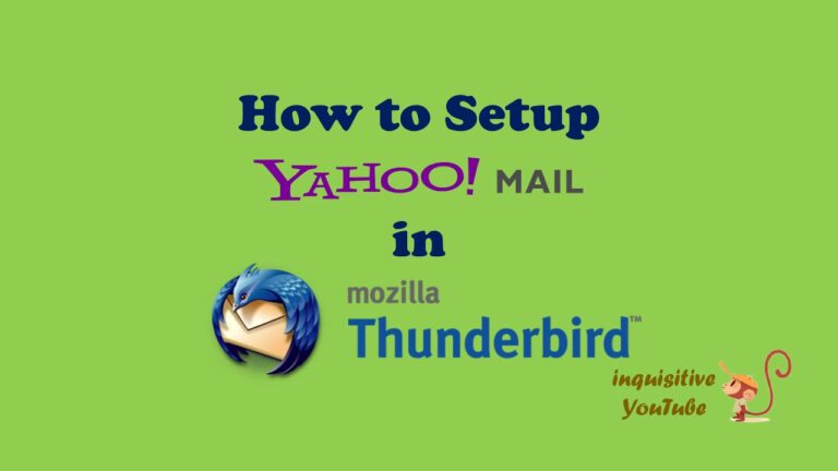 How to set up a Yahoo account in Mozilla Thunderbird - Mundowin