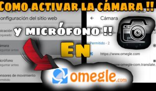 Cómo configurar camara y microfono en omegle