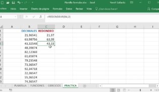 Cómo configurar el redondeo en excel