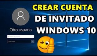 Cómo configurar cuenta de invitado windows 10