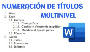 Cómo configurar la numeracion en word