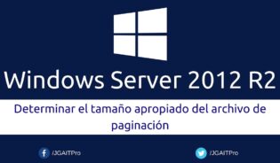 Cómo configurar archivo de paginacion windows server 2012