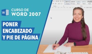 Cómo configurar el encabezado y pie de pagina en word 2007