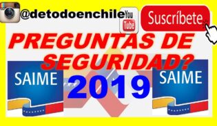 Cómo configurar las preguntas de seguridad en la pagina del saime 2019