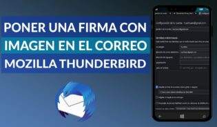 Cómo configurar firma con imagen en thunderbird