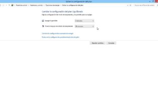 Cómo configurar ahorro de energia windows 8