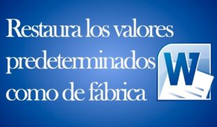 Cómo configurar word 2007 de fabrica
