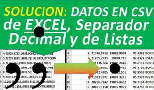 Cómo configurar csv delimitado por comas en excel