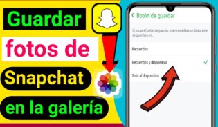 Cómo configurar snapchat para que guarde en la galeria