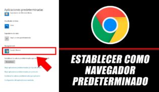 Cómo configurar chrome como predeterminado windows 10