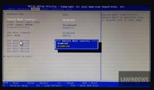 Cómo configurar en la bios uefi boot por legacy only