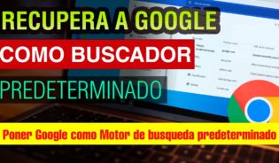 Cómo configurar el motor de busqueda de google chrome con drae