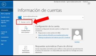 Cómo configurar dos cuentas en outlook 2016