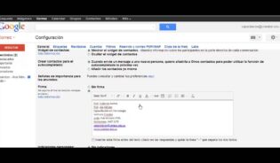 Cómo configurar pie de pagina gmail